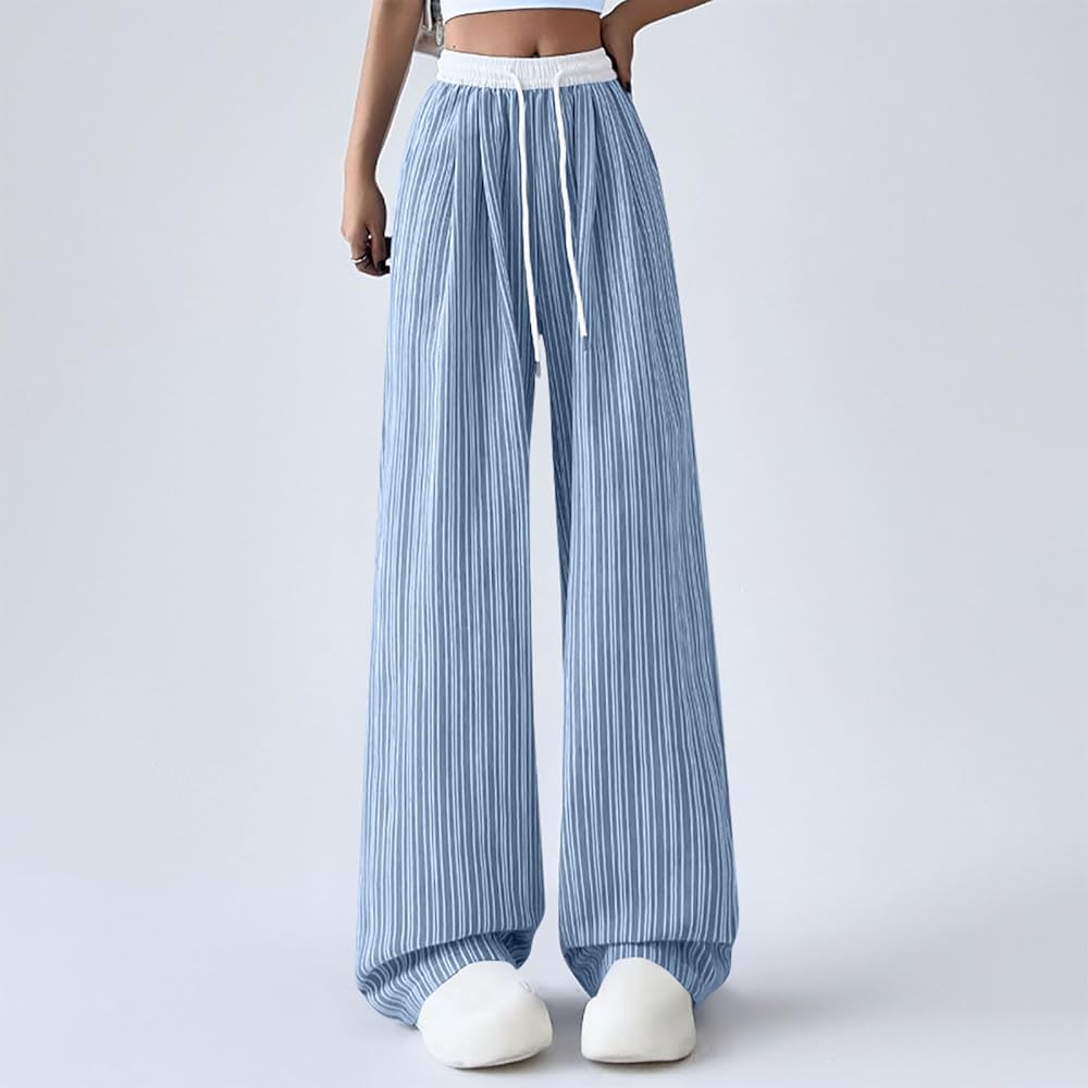Amazon.com: NATHGAM Vertical Striped Pants Women High
